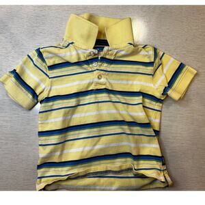 Toddler's Yellow Striped Short sleeve Polo - 2T - Carters